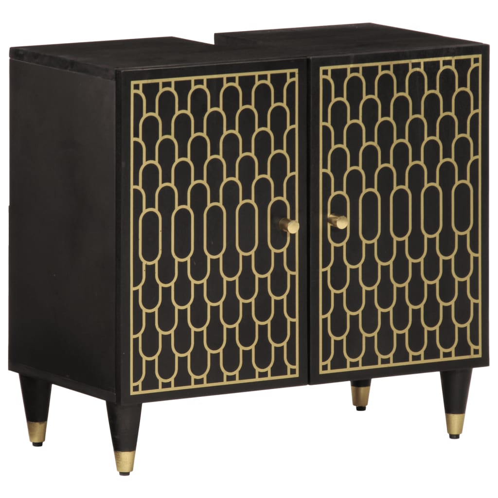 vidaXL Kúpeľňová skrinka na umývadlo 62x33x58 cm, mangový masív