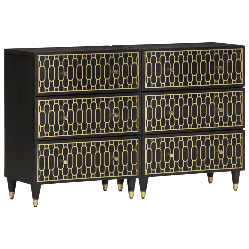 vidaXL Bočné skrinky 2 ks 60x33x75 cm masívne mangovníkové drevo