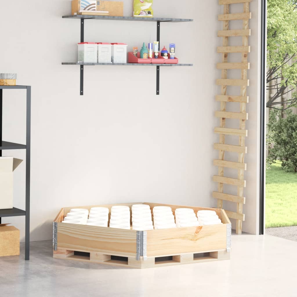 vidaXL Vyvýšený záhon, šesťhran 160x160 cm, borovicový masív