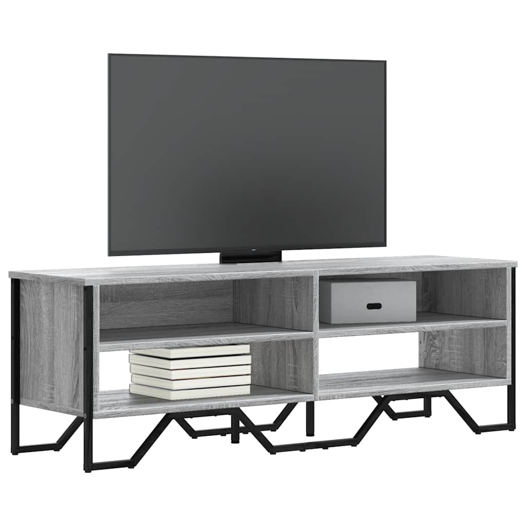 vidaXL TV stolík sivá sonoma 122x34x41 cm kompozitné drevo