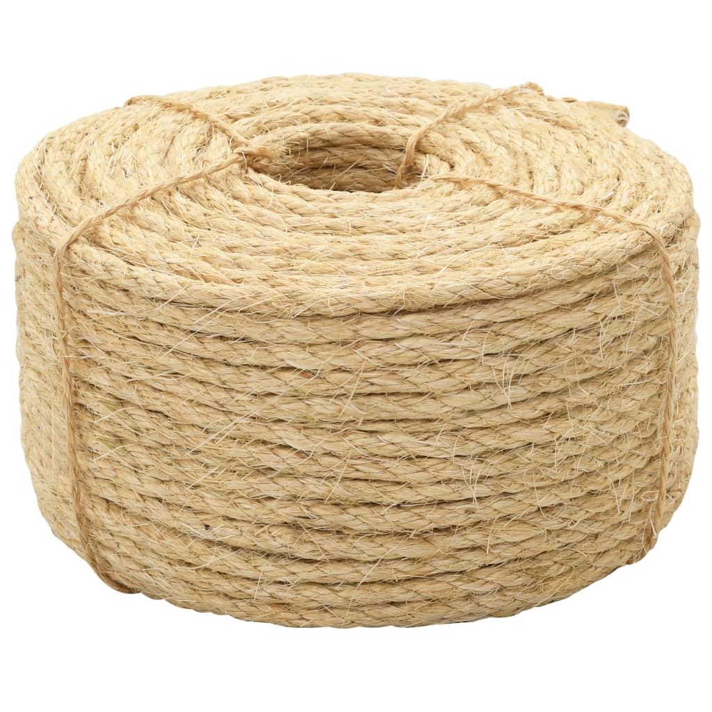 vidaXL Lano, 100% sisal 6 mm, 250 m