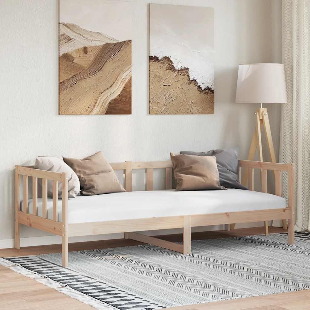 vidaXL Denná posteľ, borovicový masív 90x200 cm