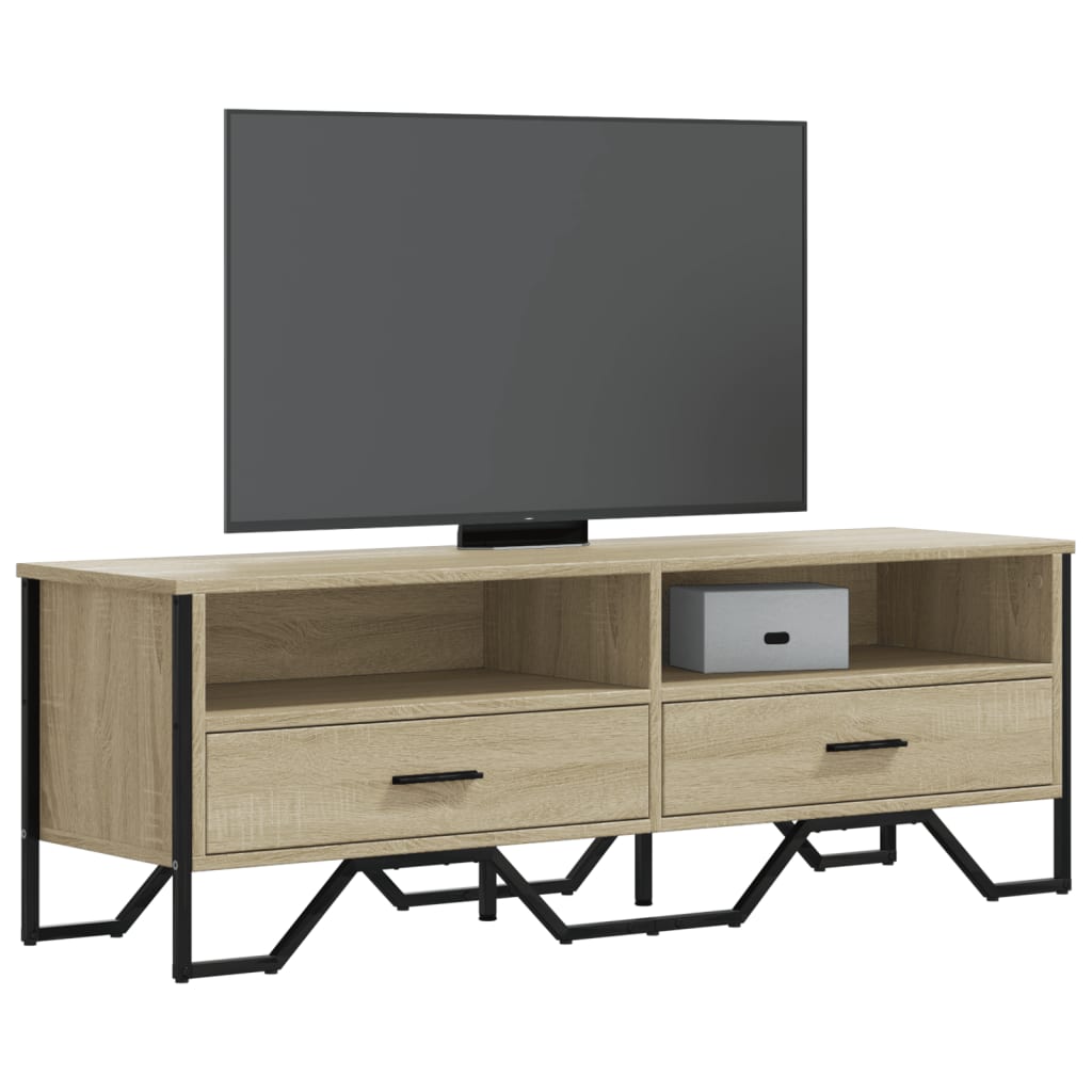vidaXL TV skrinka dub sonoma 122x34x41 cm kompozitné drevo