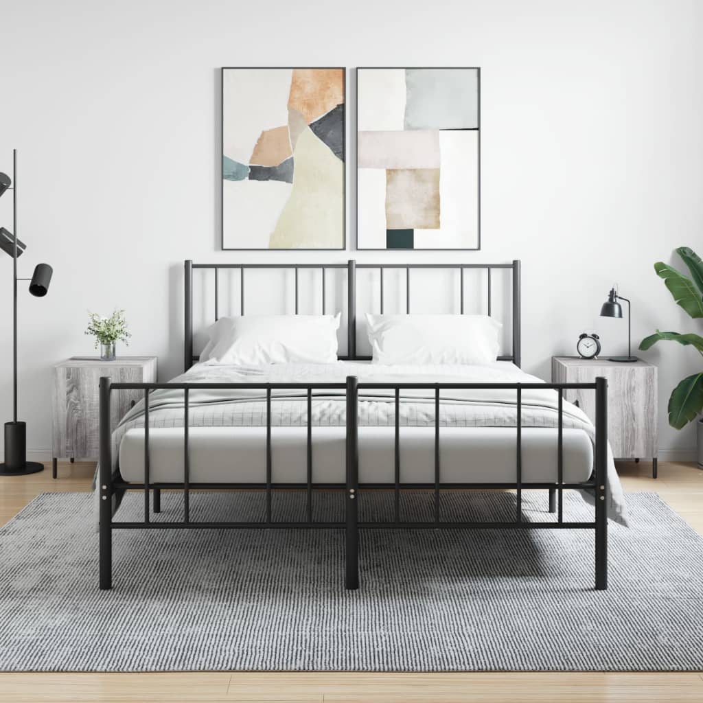 vidaXL Nočné stolíky 2 ks sivý dub sonoma 40x40x50 cm kompozitné drevo