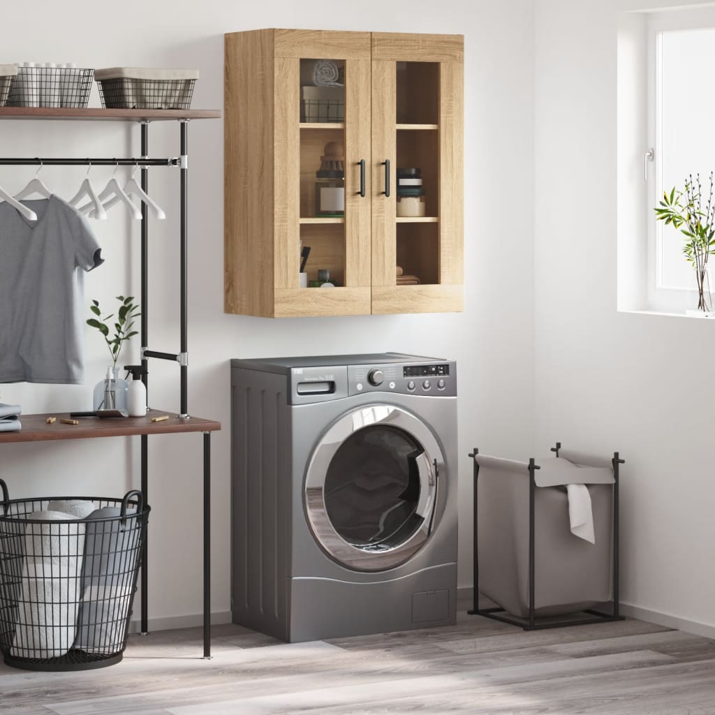 vidaXL Nástenná TV skrinka dub sonoma 69,5x34x90 cm