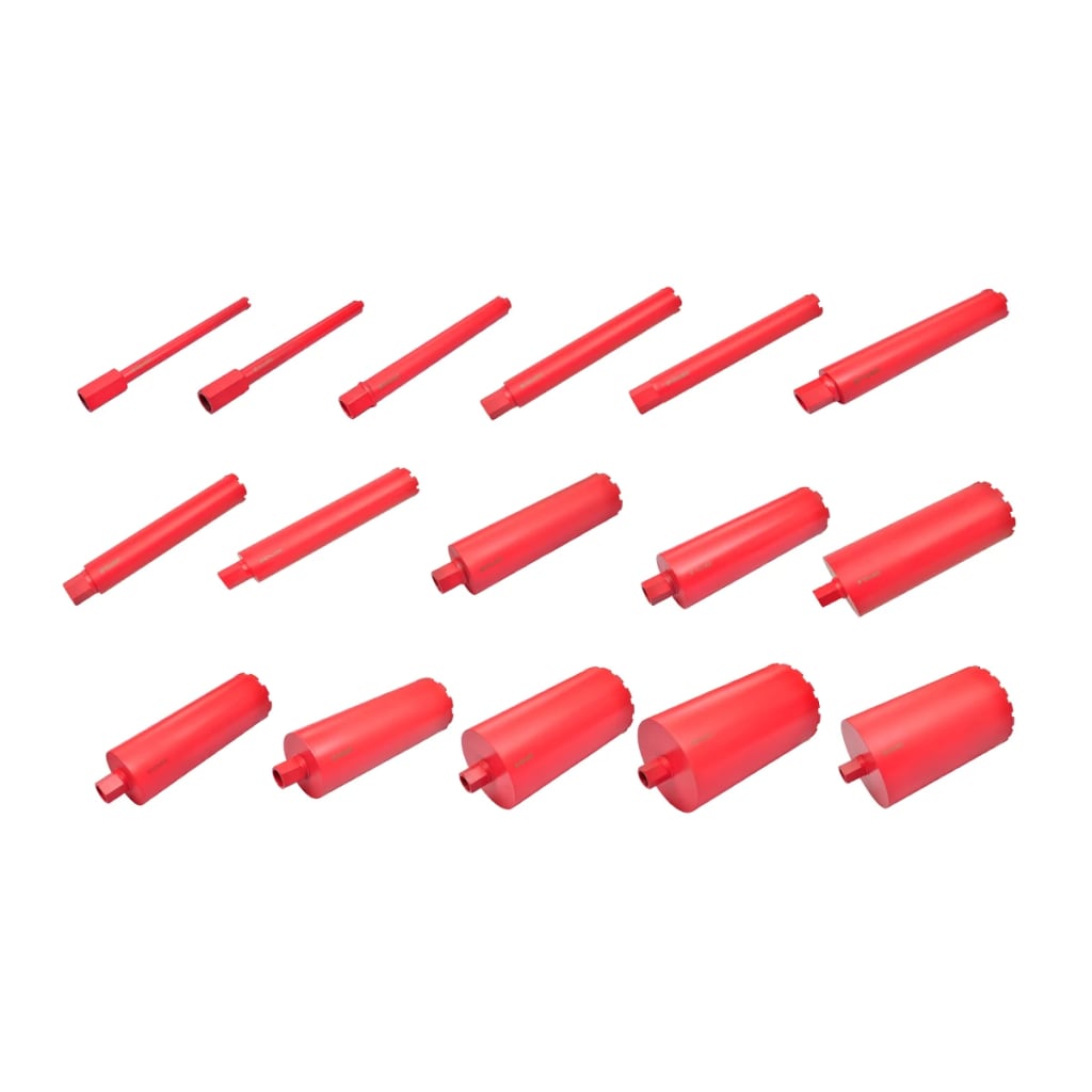 vidaXL Vrtáky s diamantovým jadrom, sada vrtákov