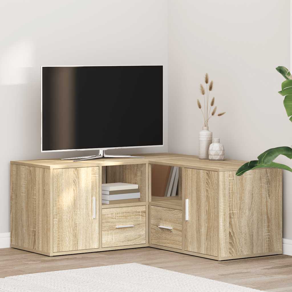 vidaXL Rohová skrinka dub sonoma 160x40x45 cm kompozitné drevo