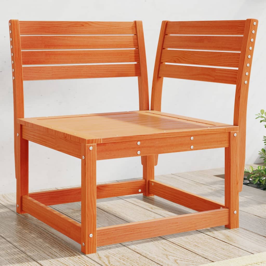 vidaXL Záhr. pohovka rohová voskovohnedá 73x73x78 cm masívna borovica