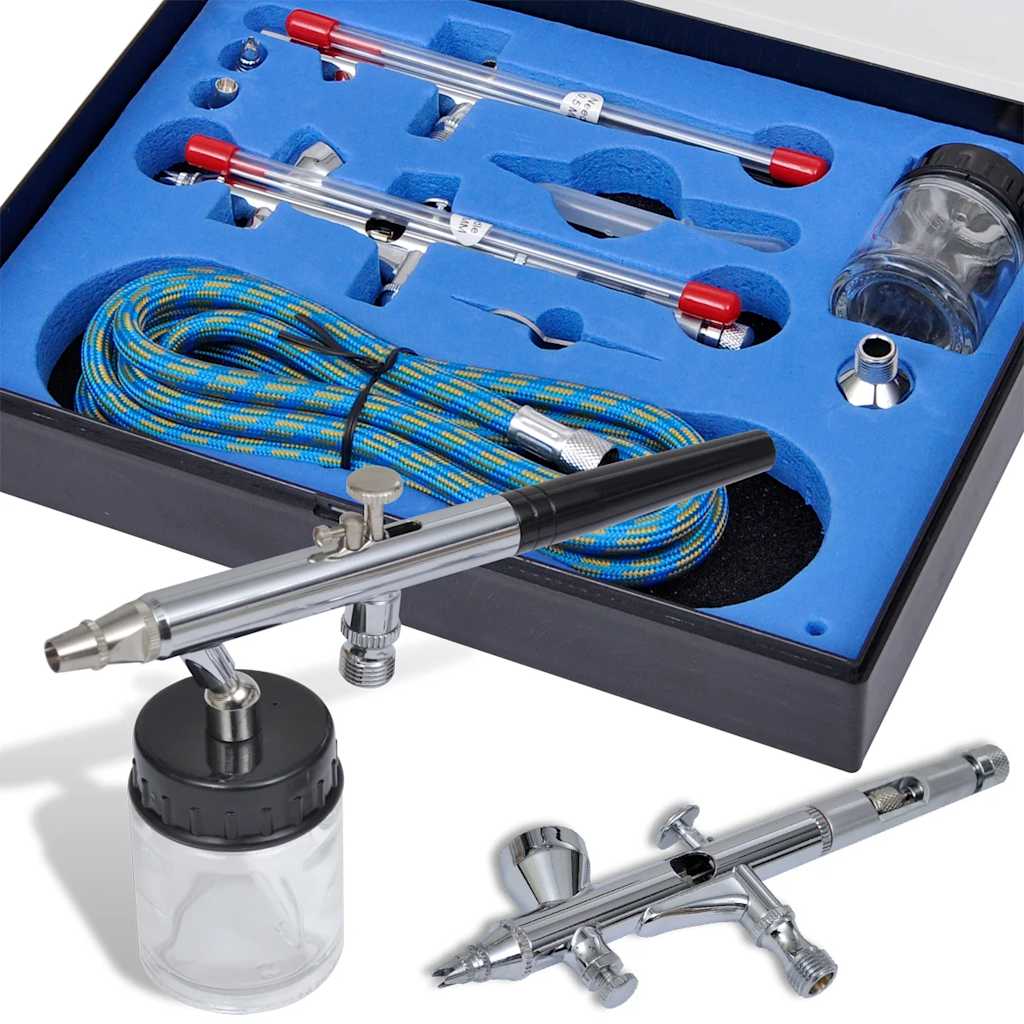 E-shop vidaXL Airbrush sada s 2 striekacími pištoľami