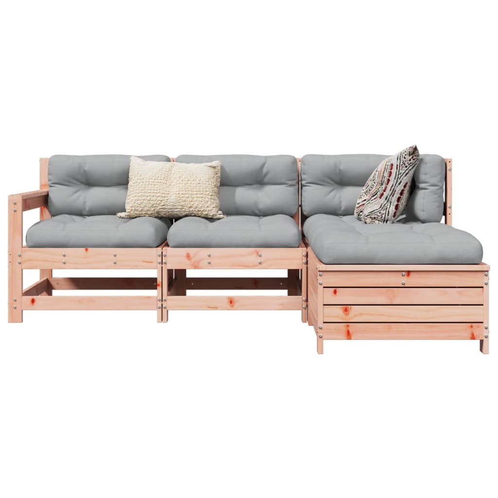 vidaXL 4-dielna záhradná súprava pohoviek douglaská jedľa