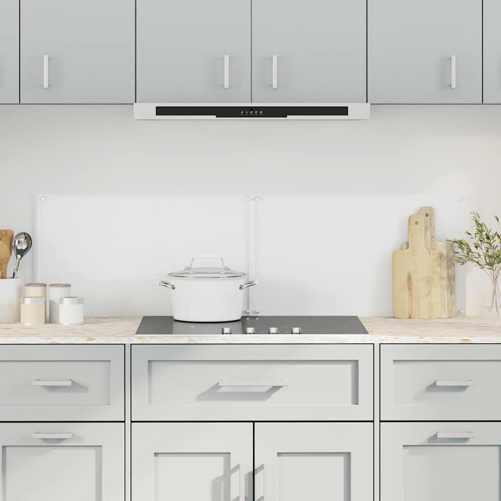 vidaXL Kuchynské zásteny 2ks priehľadné 70x60 cm tvrdené sklo