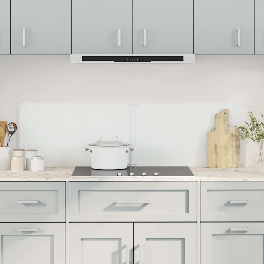 vidaXL Kuchynské zásteny 2ks priehľadné 70x50 cm tvrdené sklo