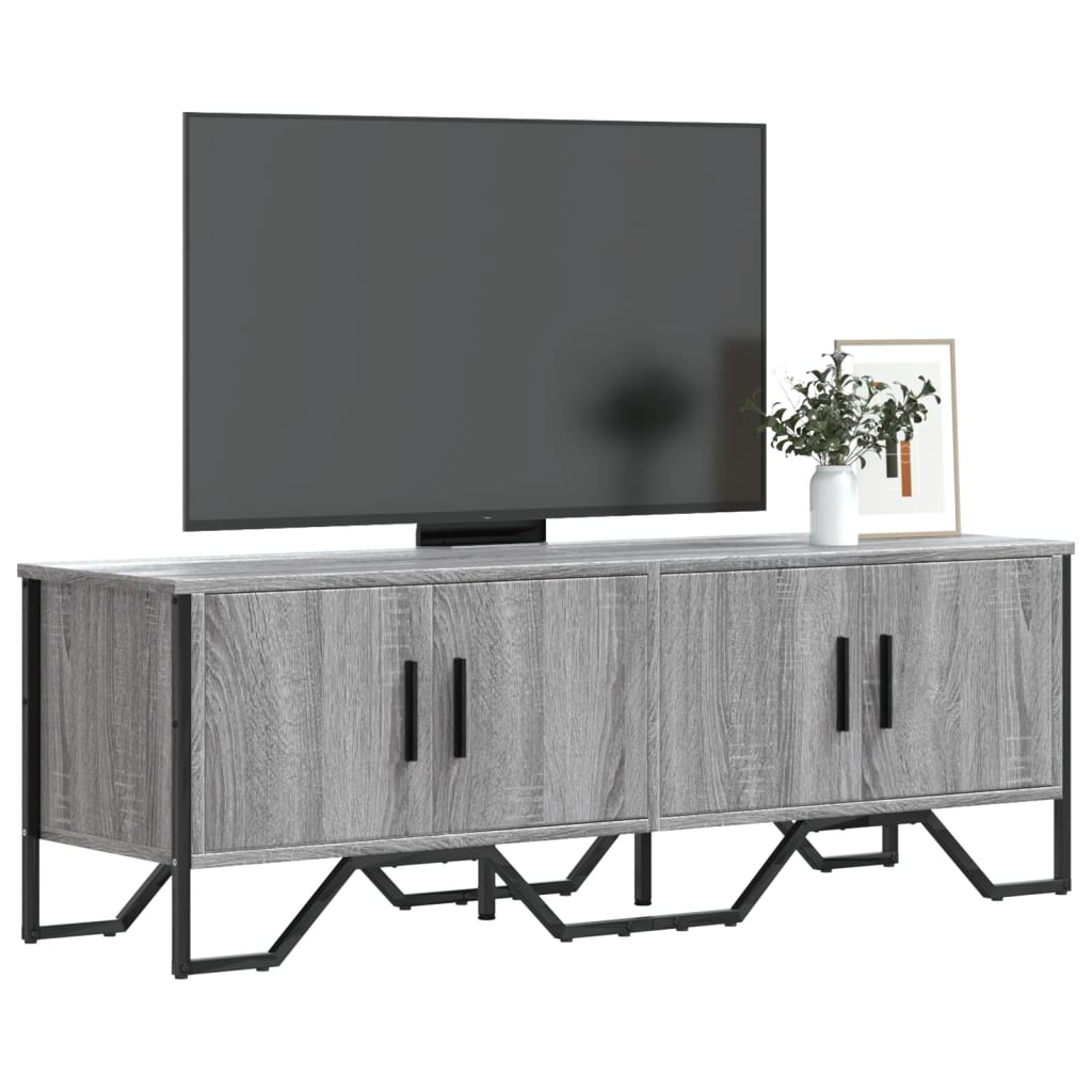 vidaXL TV stolík sivá sonoma 122x34x41 cm kompozitné drevo