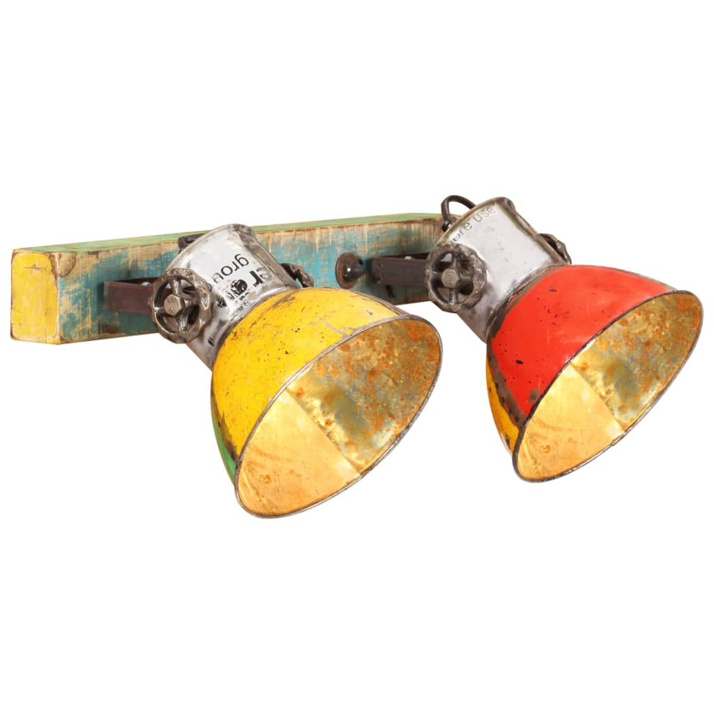 vidaXL Industriálna nástenná lampa viacfarebná 45x25 cm E27