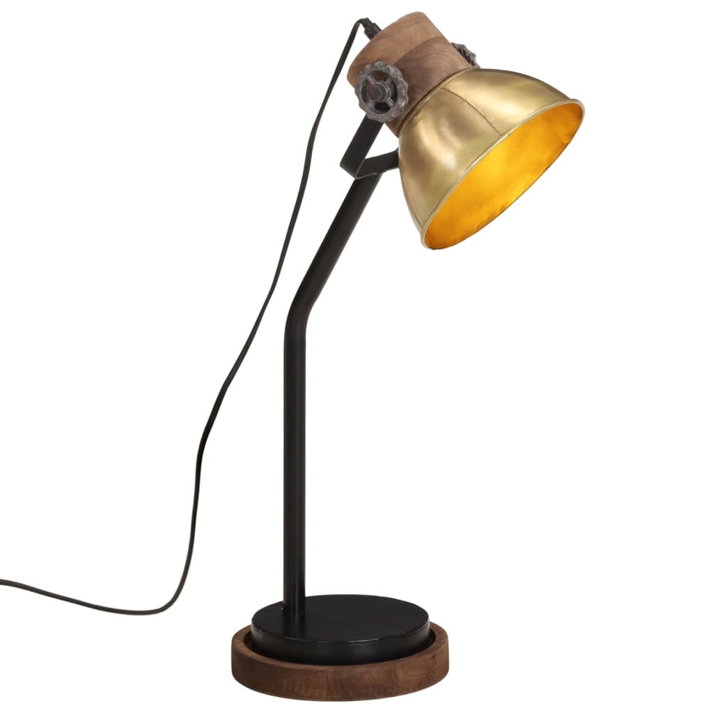 vidaXL Stolová lampa 25 W starožitná mosadzná 18x18x60 cm E27