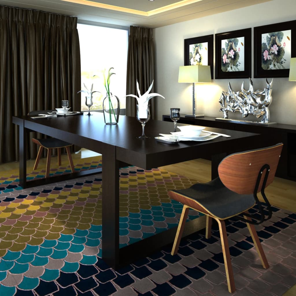 vidaXL Jedálenské stoličky 2 ks ohýbané drevo a umelá koža