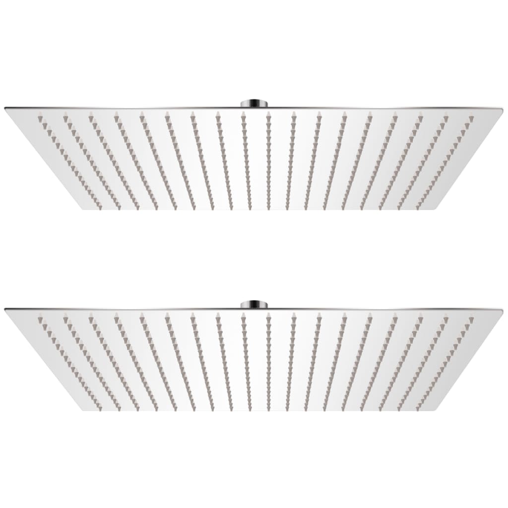 vidaXL Sprchová hlavica 2 ks nehrdzavejúca oceľ 50x50 cm