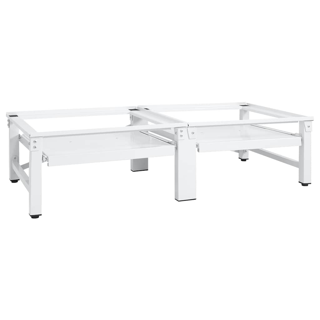 vidaXL Dvojitý podstavec pod práčku a sušičku s vyťahovacími policami