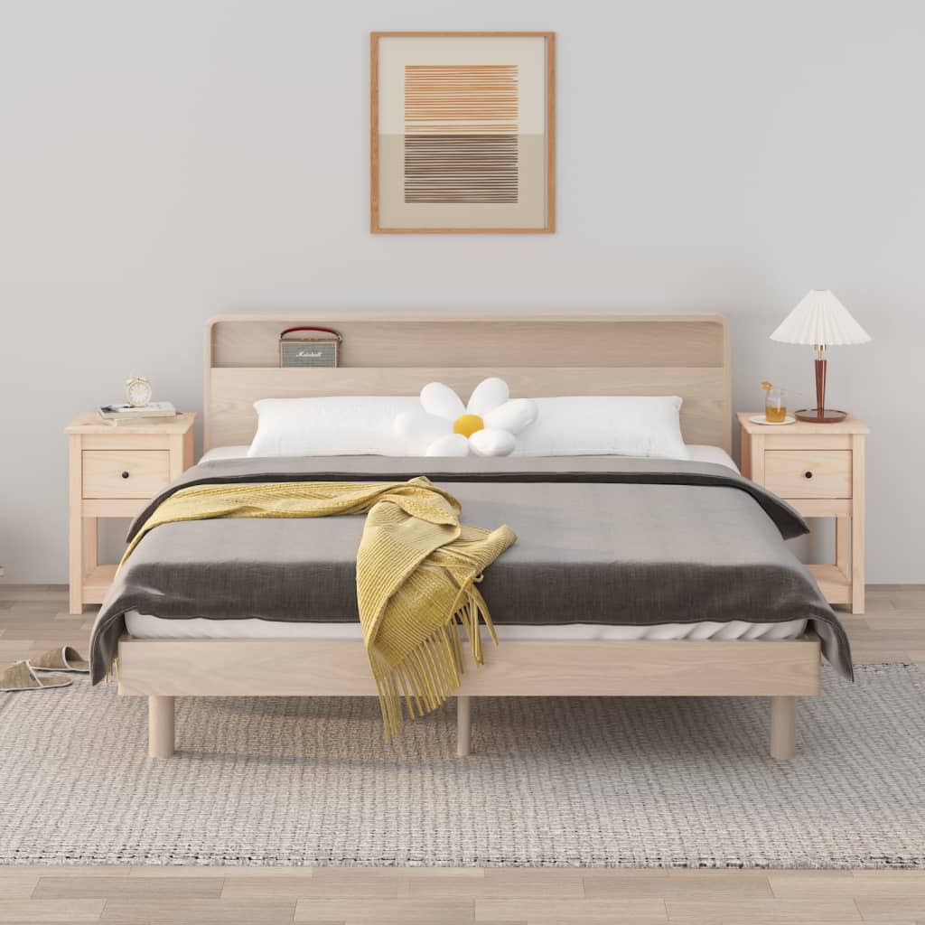 vidaXL Nočné stolíky 2 ks 40x35x61,5 cm masívne borovicové drevo