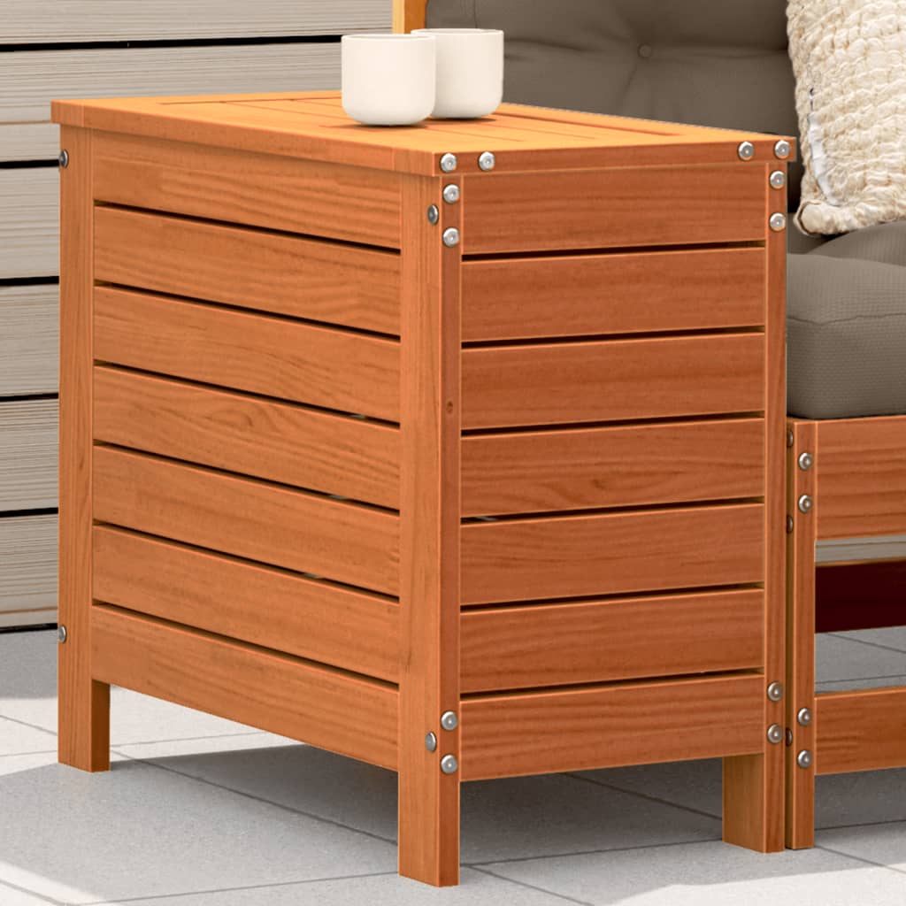 vidaXL Záhradná taburetka voskovohnedá 62x31,5x52 cm borovicový masív