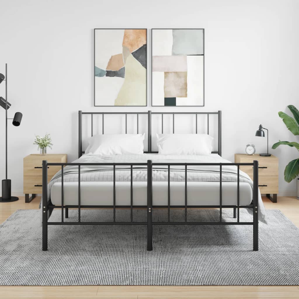 vidaXL Nočné stolíky 2 ks dub sonoma 40x35x47,5 cm kompozitné drevo