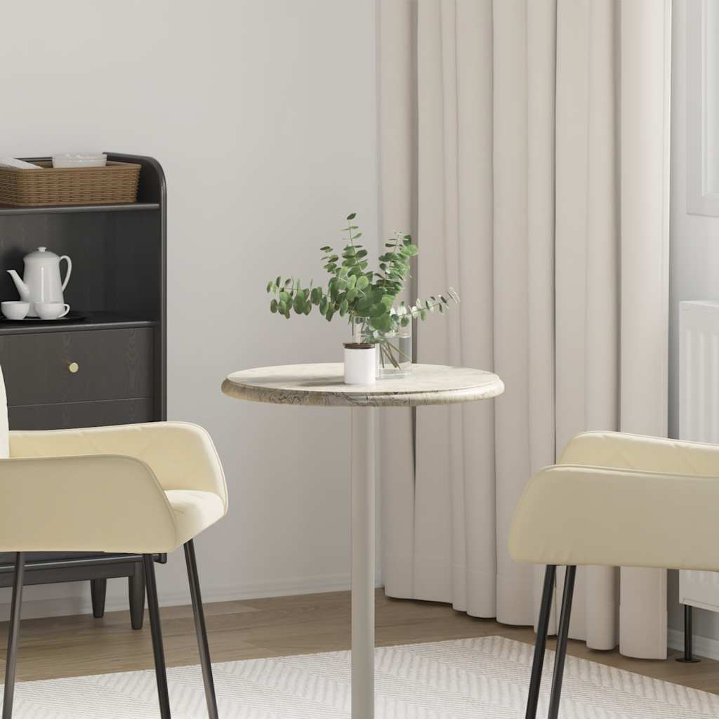 vidaXL Stolová doska sivá Ø50x2,5 cm mramor