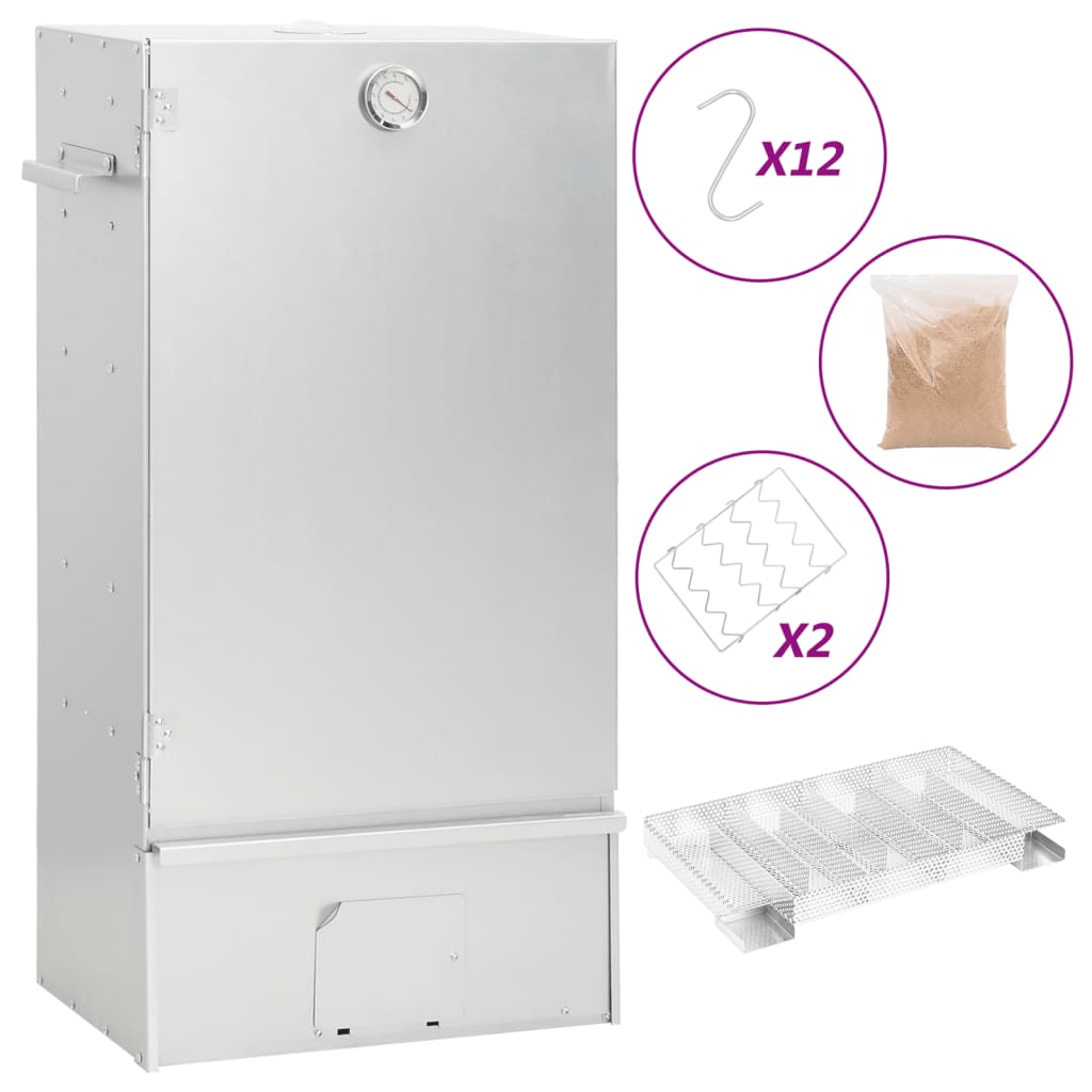 vidaXL Grilovacia udiareň generátor studeného dymu pozinkovaná oceľ