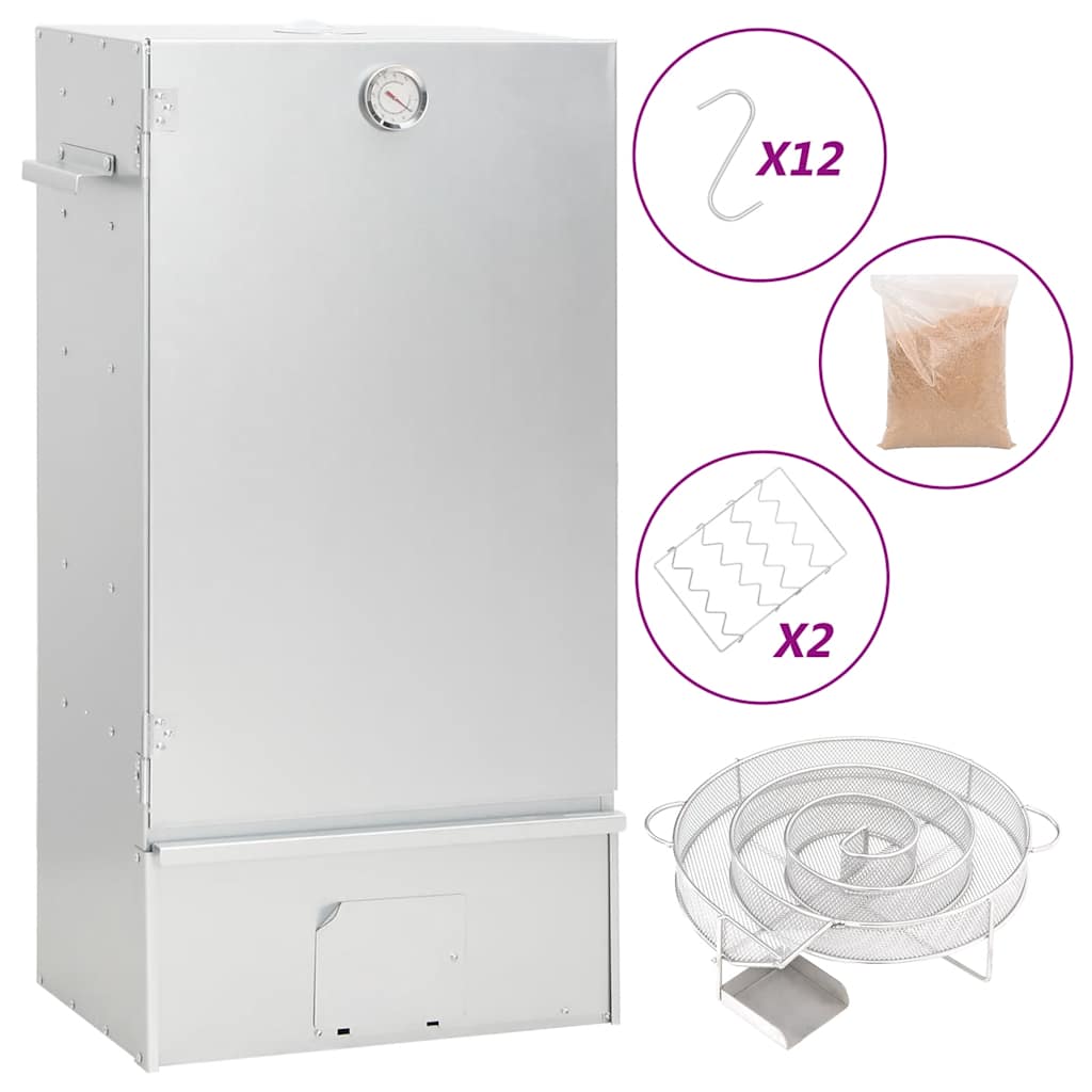 vidaXL Grilovacia udiareň generátor studeného dymu pozinkovaná oceľ