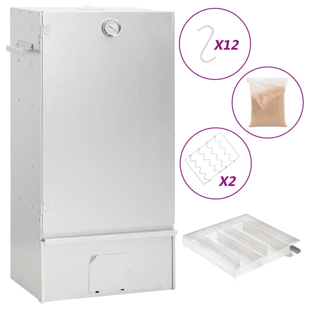 vidaXL Grilovacia udiareň generátor studeného dymu pozinkovaná oceľ