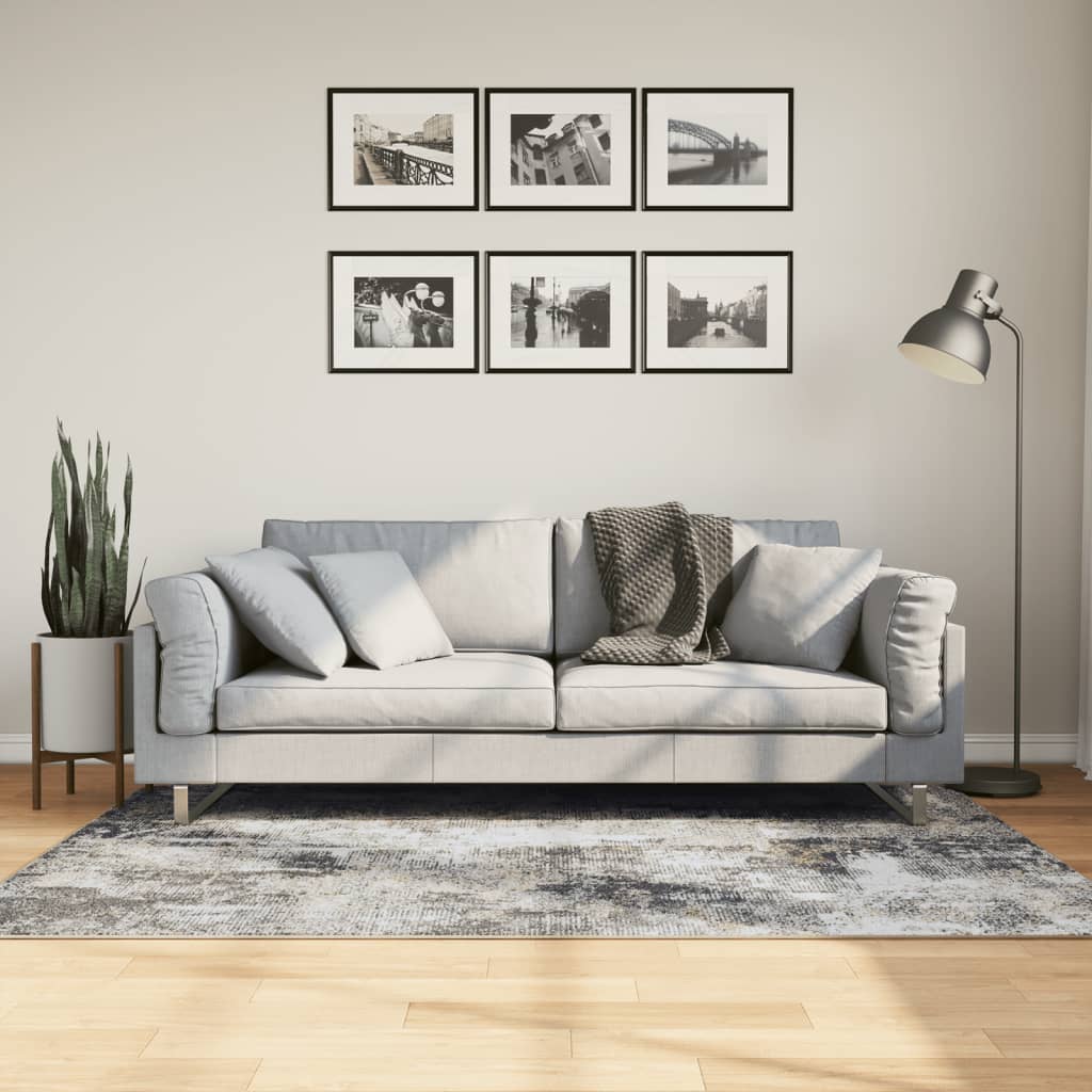 vidaXL Koberec umývateľný viacfarebný 120x180 cm protišmykový