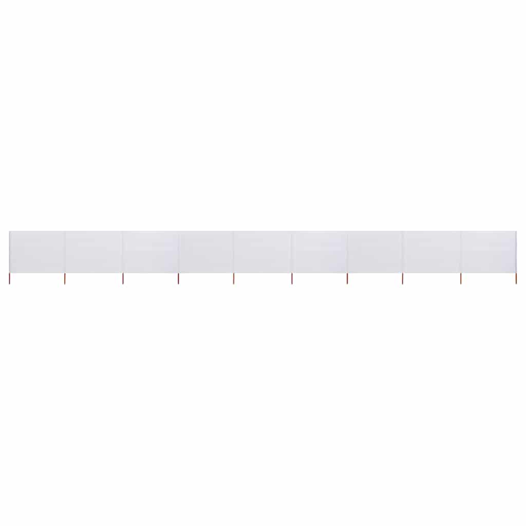 E-shop vidaXL 6-panelová zábrana proti vetru látková 1200x80 cm piesková a biela