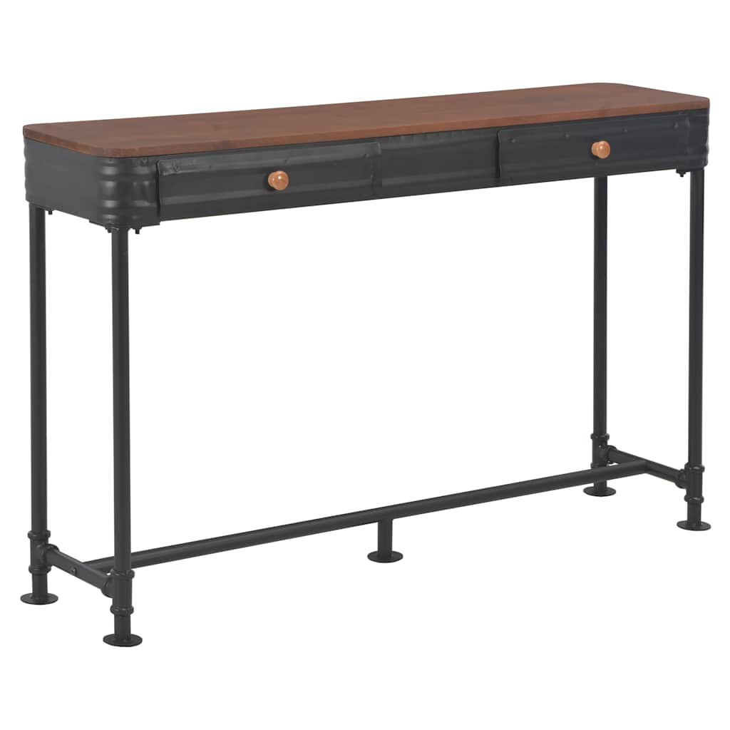 E-shop vidaXL Konzolový stolík s 2 zásuvkami 120x30x75 cm jedľové drevo
