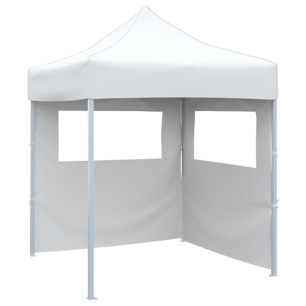 E-shop vidaXL Profesionálny skladací párty stan+2 steny 2x2 m, oceľ, biely