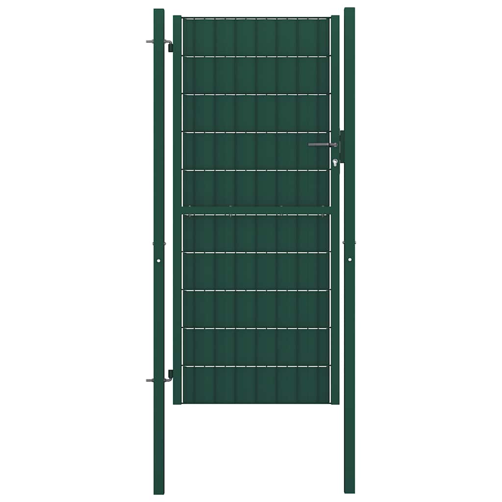E-shop vidaXL Plotová brána PVC a oceľ 100x164 cm zelená