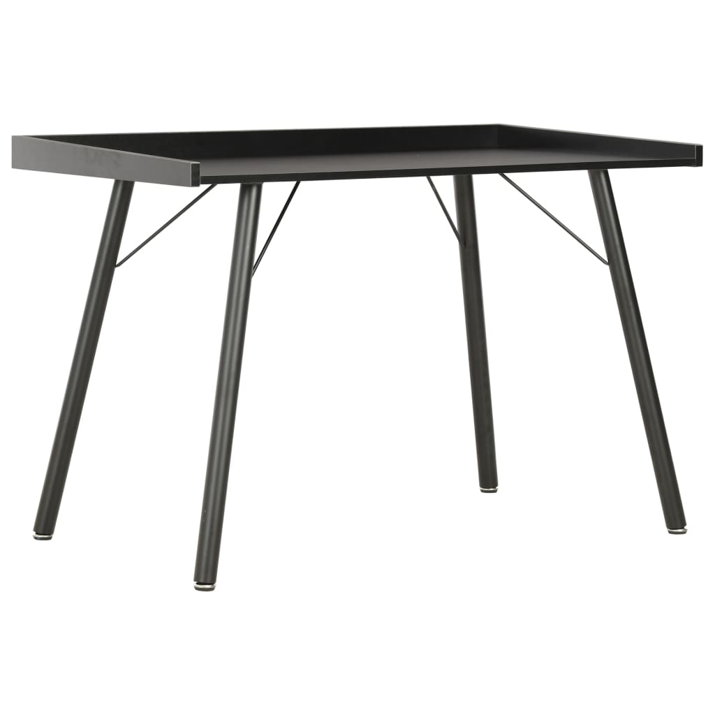 E-shop vidaXL Stôl čierny 90x50x79 cm