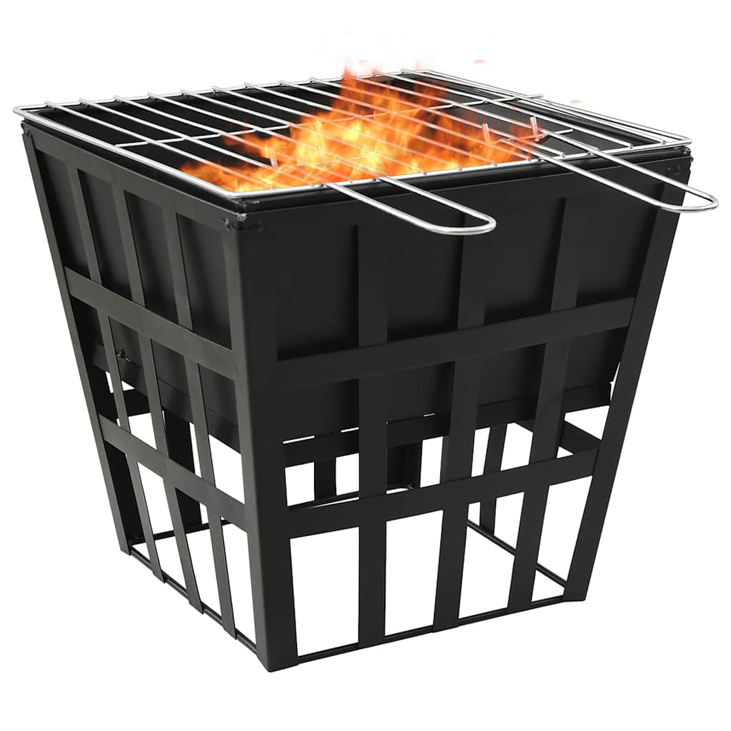 E-shop vidaXL 2 v 1 ohnisko a grilom 34x34x48 cm oceľ