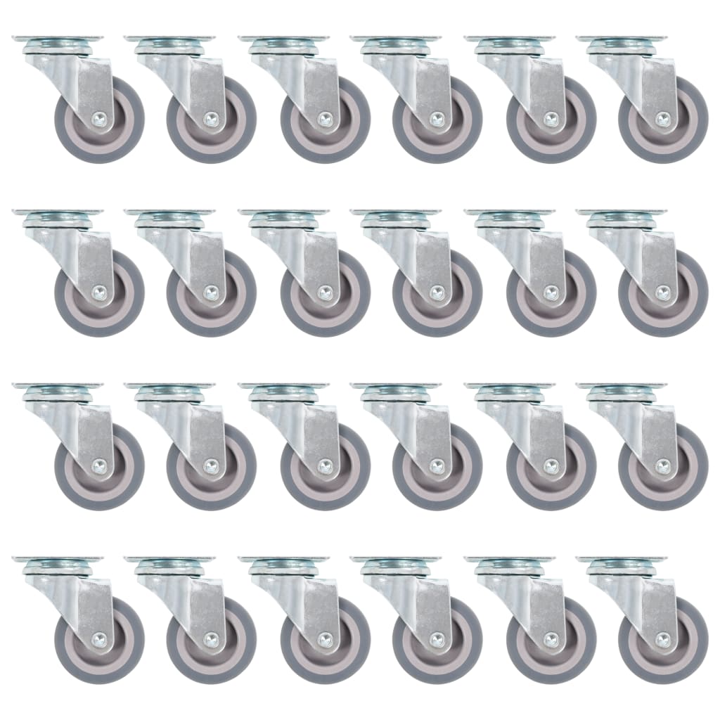 E-shop vidaXL Otočné kolieska 24 ks, 50 mm