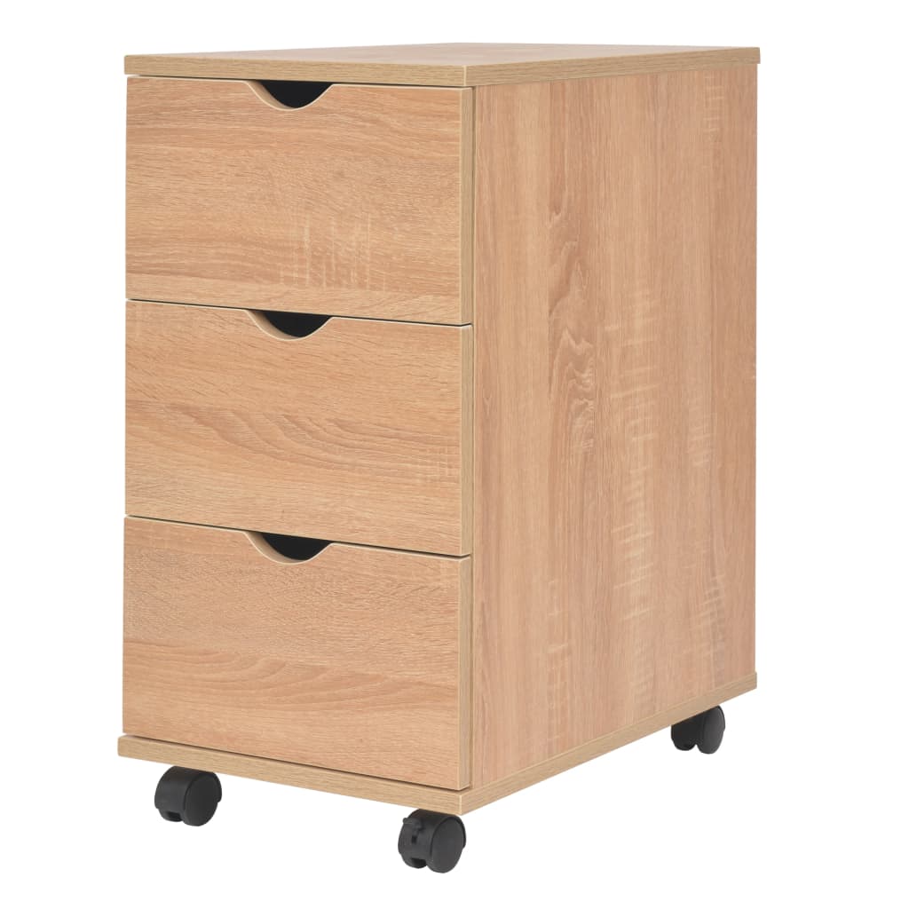 E-shop vidaXL Skrinka so zásuvkami 33x45x60 cm, dubová farba