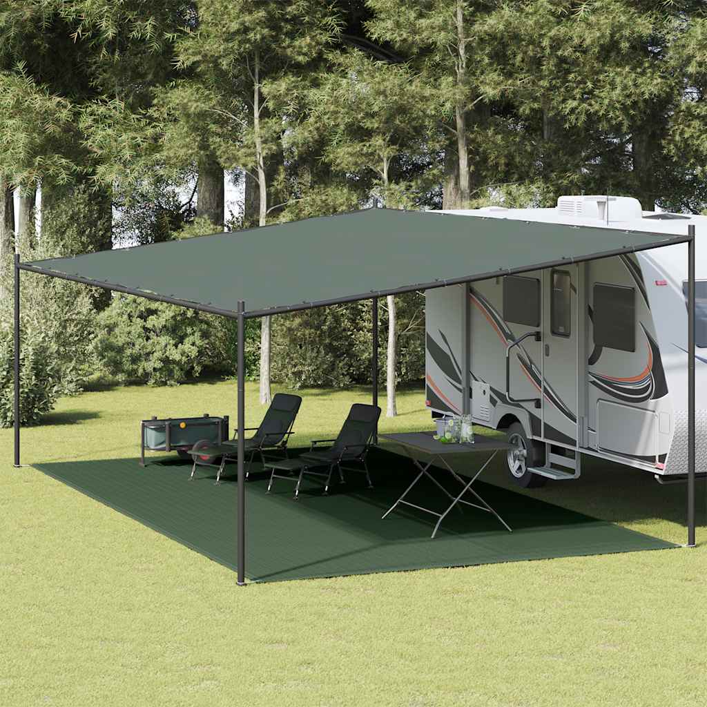 E-shop vidaXL Koberec do stanu 400x700 cm tmavozelený HDPE