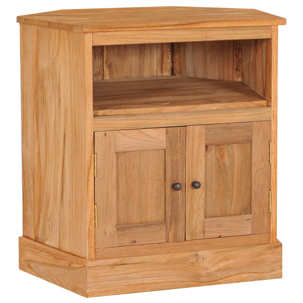 E-shop vidaXL Rohová komoda 60x45x60 cm masívne teakové drevo