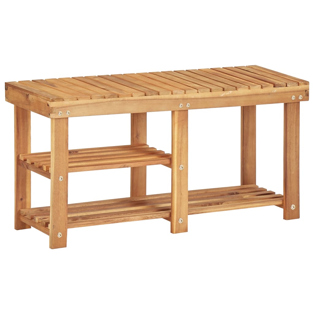 E-shop vidaXL Regál na topánky 90x32x46 cm masívne akáciové drevo