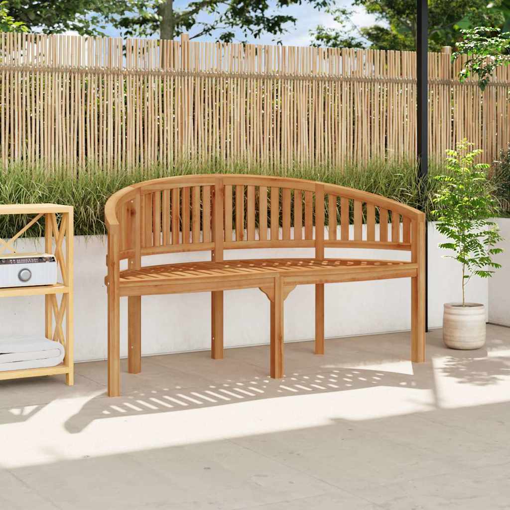 E-shop vidaXL Lavička v tvare banánu 151 cm, tíkový masív