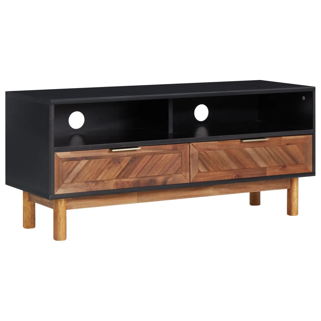E-shop vidaXL TV skrinka 100x35x45 cm masívne akáciové drevo a MDF