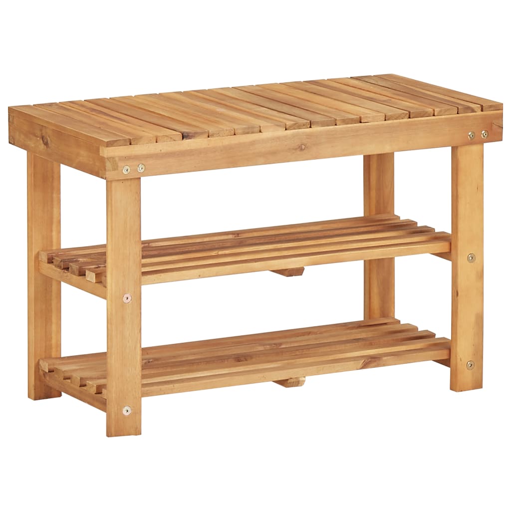 E-shop vidaXL Regál na topánky 70x32x46 cm masívne akáciové drevo