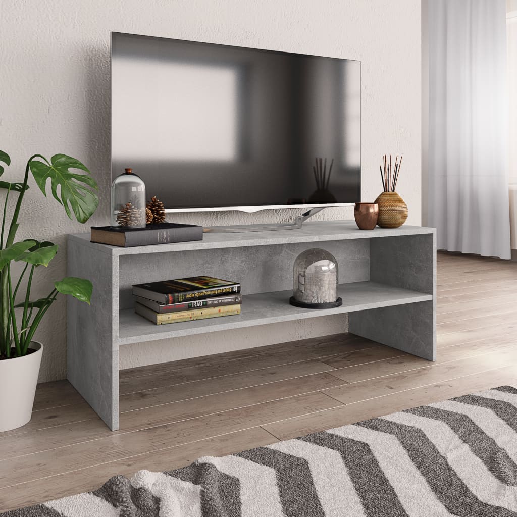E-shop vidaXL TV skrinka, betónovo sivá 100x40x40 cm, kompozitné drevo