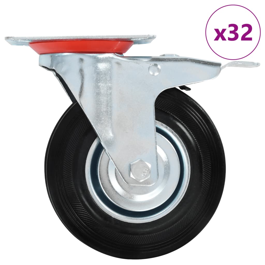E-shop vidaXL Otočné kolieska 32 ks, 125 mm