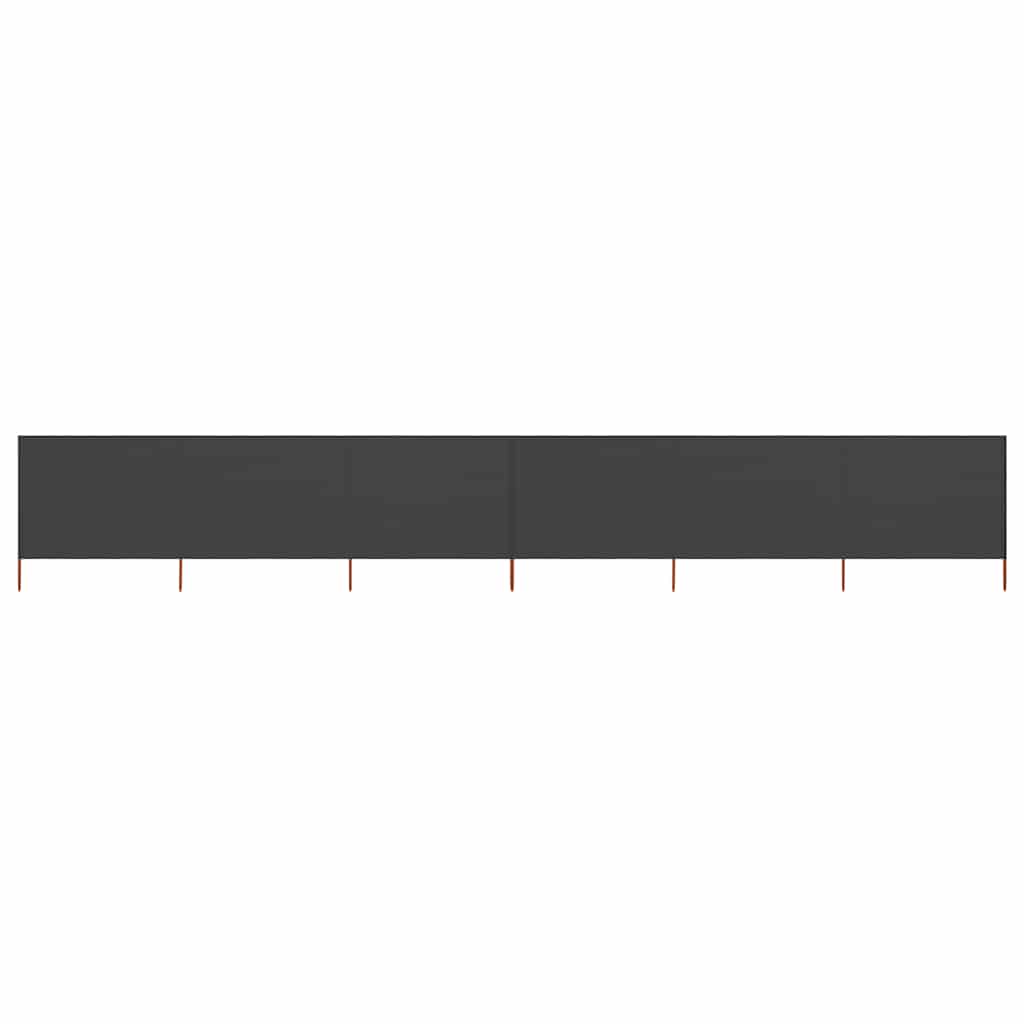 E-shop vidaXL 6-panelová zábrana proti vetru látková 800x160 cm antracitová