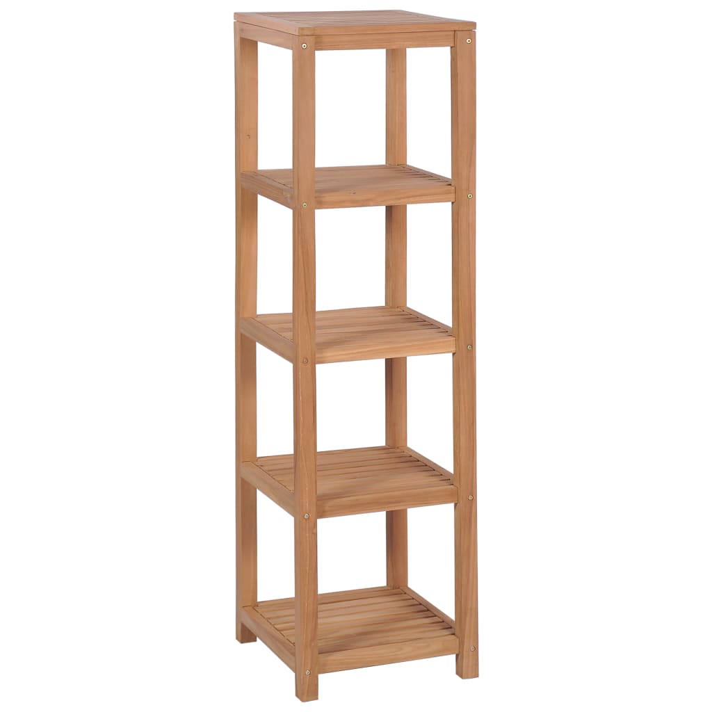E-shop vidaXL Kúpeľňový regál z teakového dreva so 4 poličkami 42x42x165 cm