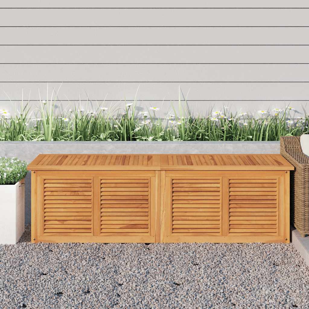 E-shop vidaXL Záhradný úložný box s vreckom 175x50x55 cm masívny teak