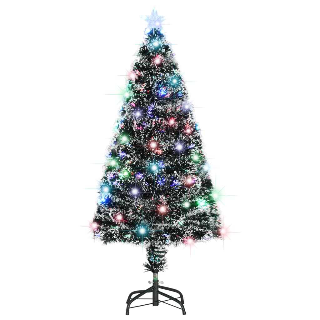 E-shop vidaXL Osvetlený vianočný stromček so stojanom a LED 120 cm, optické vlákno